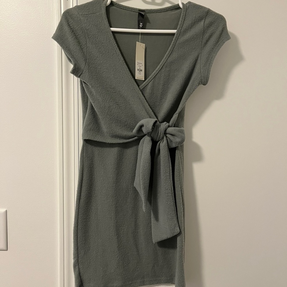 Mini sage green soft dress from Francesca’s